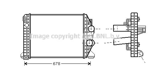 AVA QUALITY COOLING Интеркулер ME4198